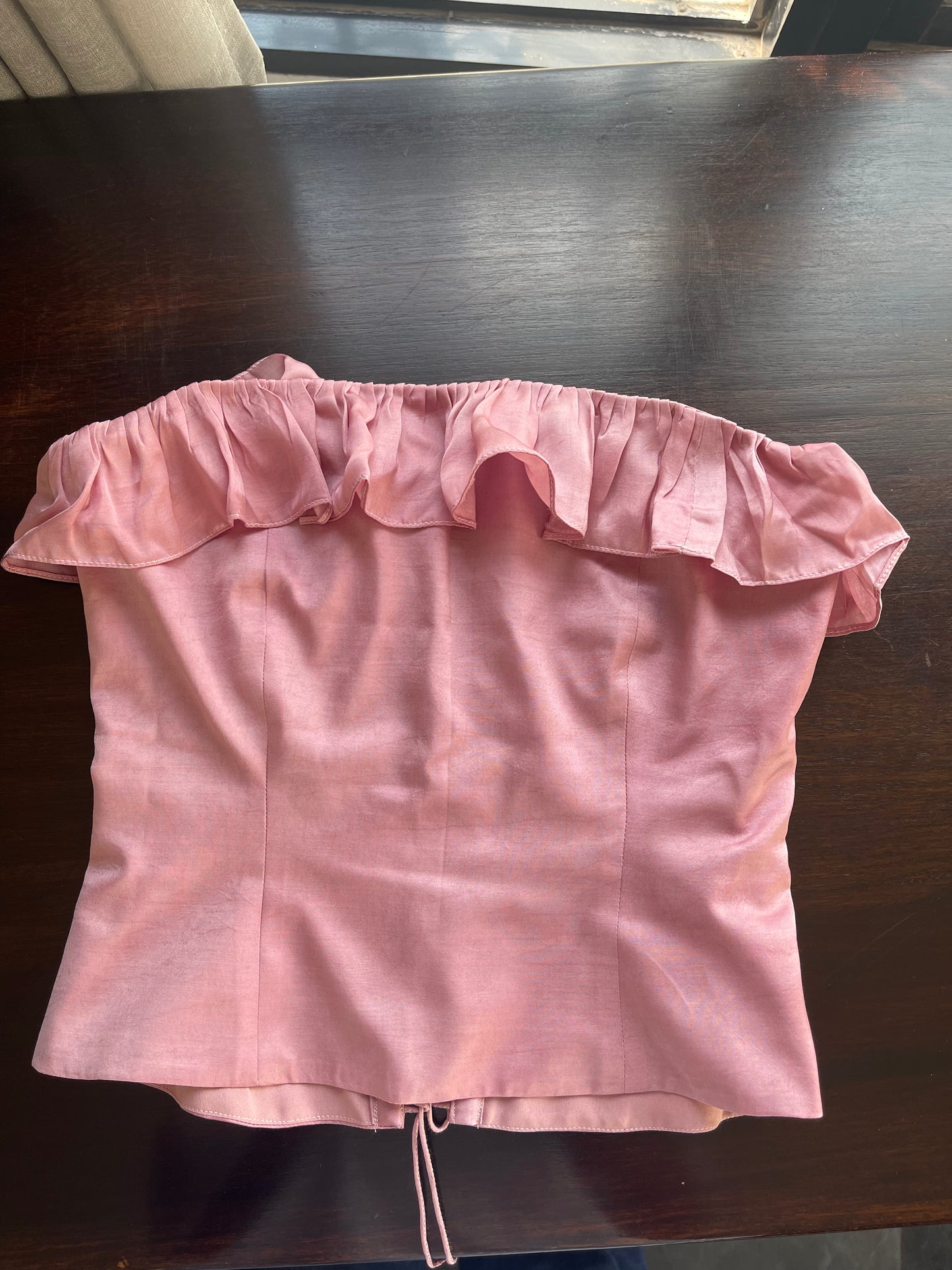 Ruffled Corset- Dusty Pink