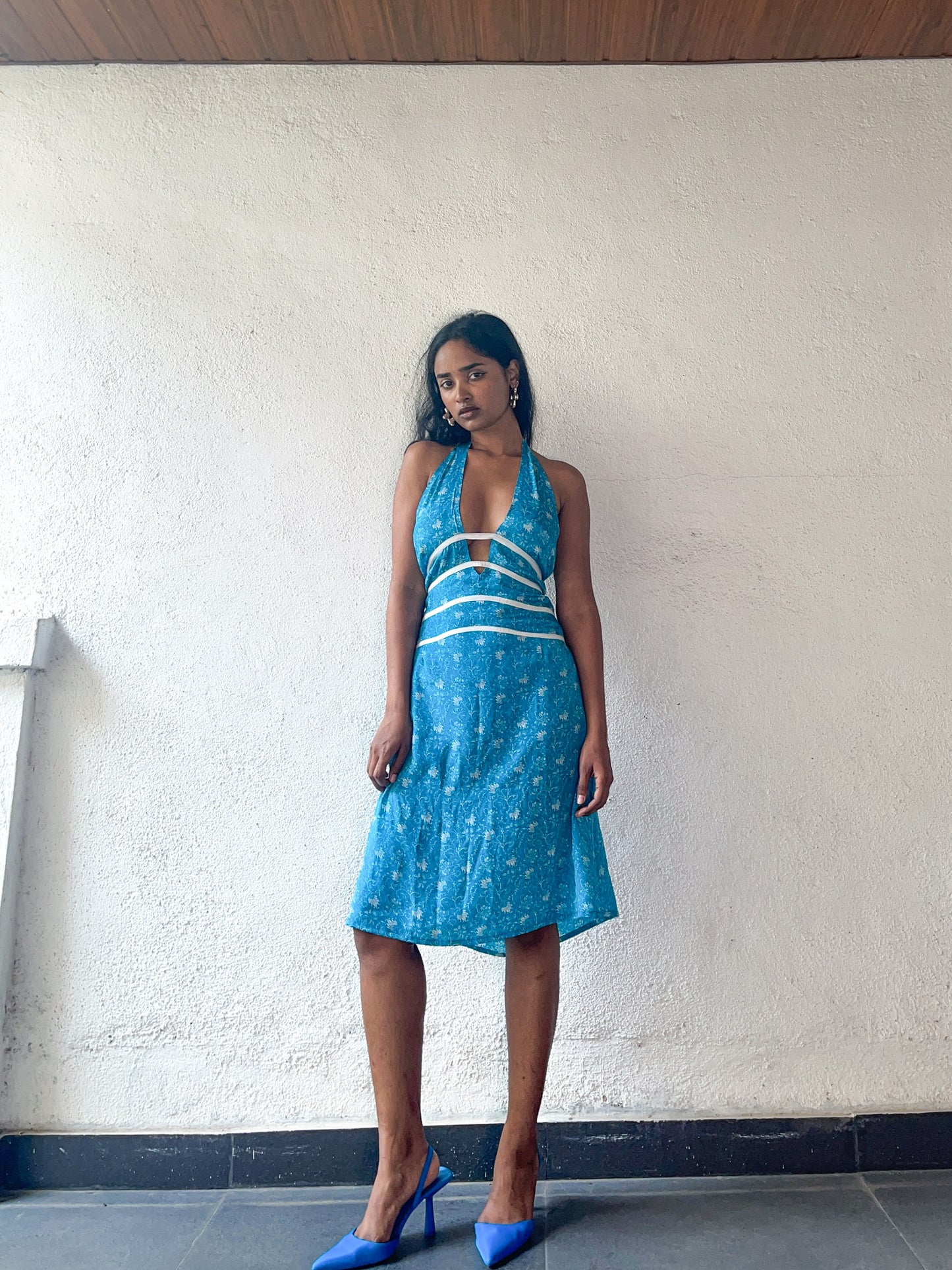 Rova Dress - Blue paisley
