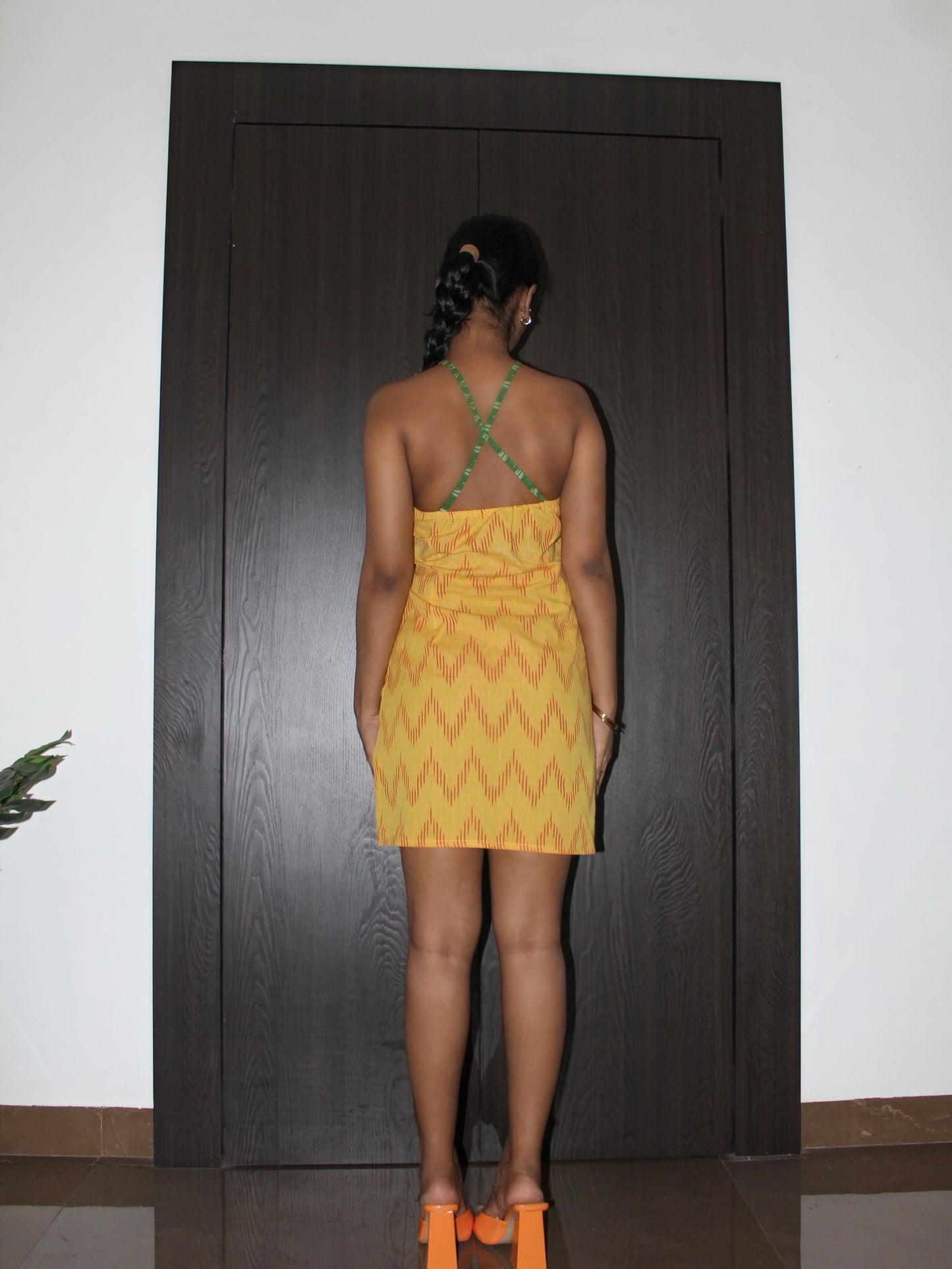 Ikat Yellow Dress