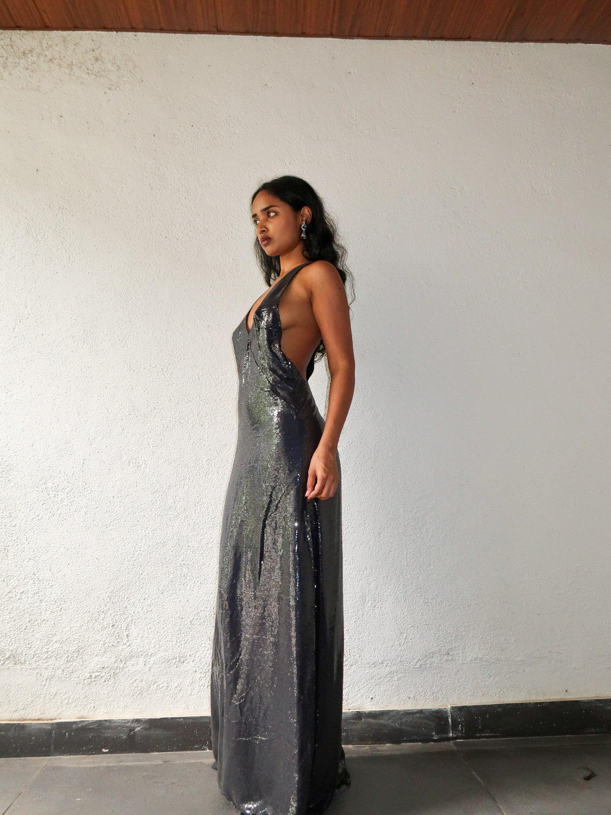 Clara dress - Blue Grey