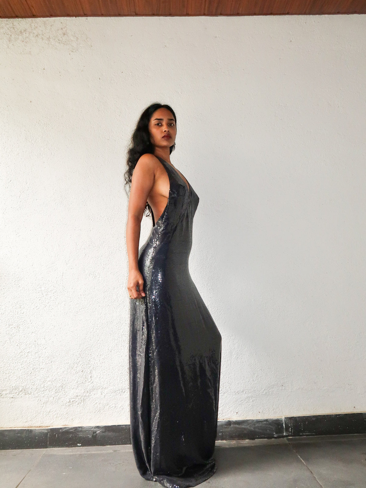 Clara dress - Blue Grey